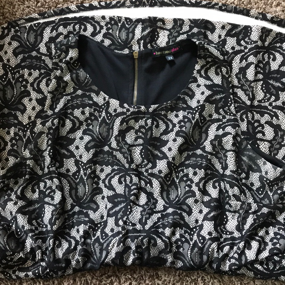 EUC Heartsoul plus mid calf length dress